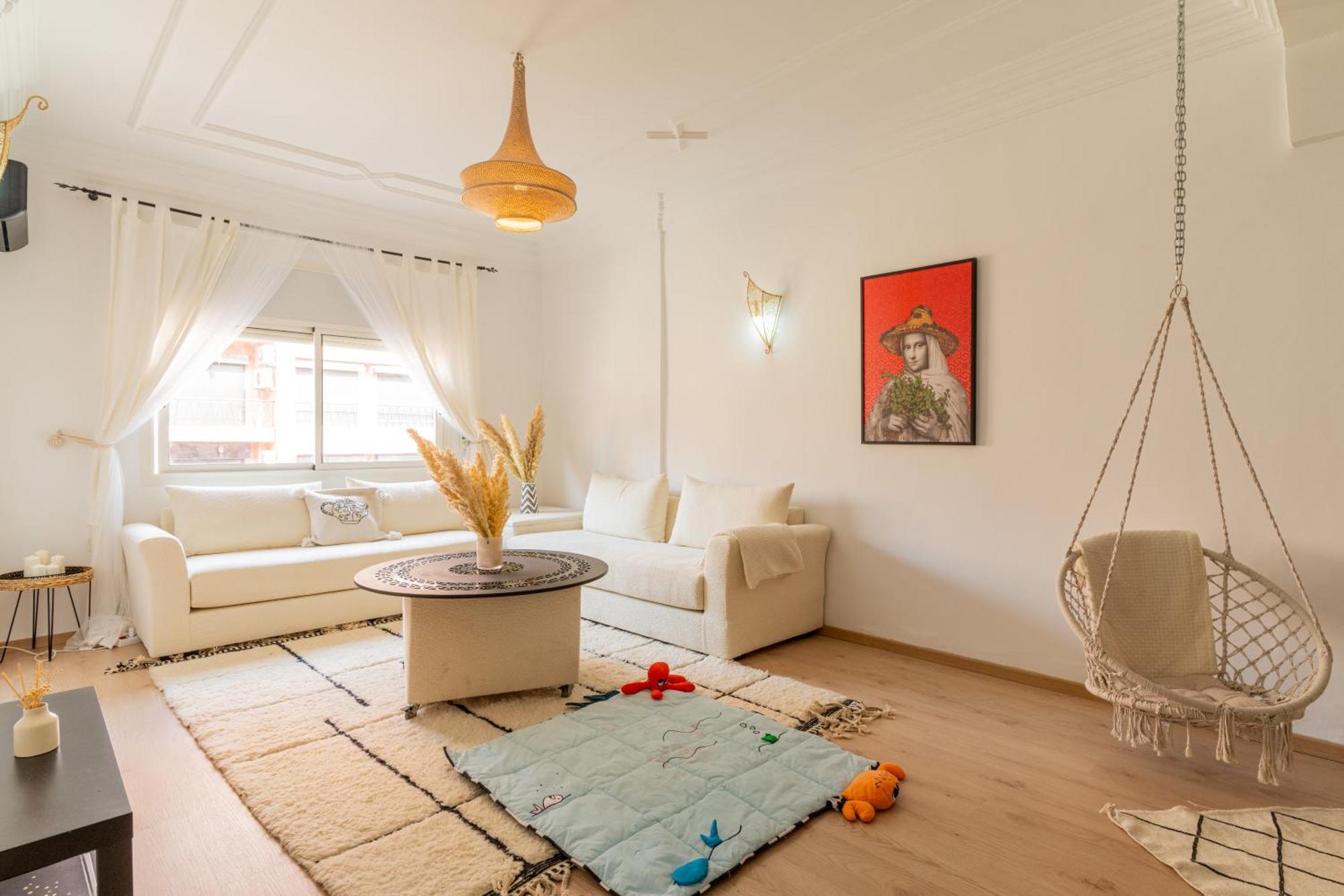 Appartement Centre Marrakech Gueliz - Cool & Cozy Apartment For A Family Stay In The Heart Of The City มาร์ราเกช ภายนอก รูปภาพ