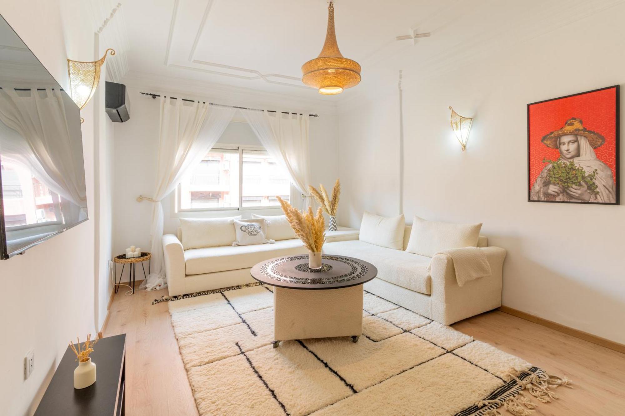 Appartement Centre Marrakech Gueliz - Cool & Cozy Apartment For A Family Stay In The Heart Of The City มาร์ราเกช ภายนอก รูปภาพ